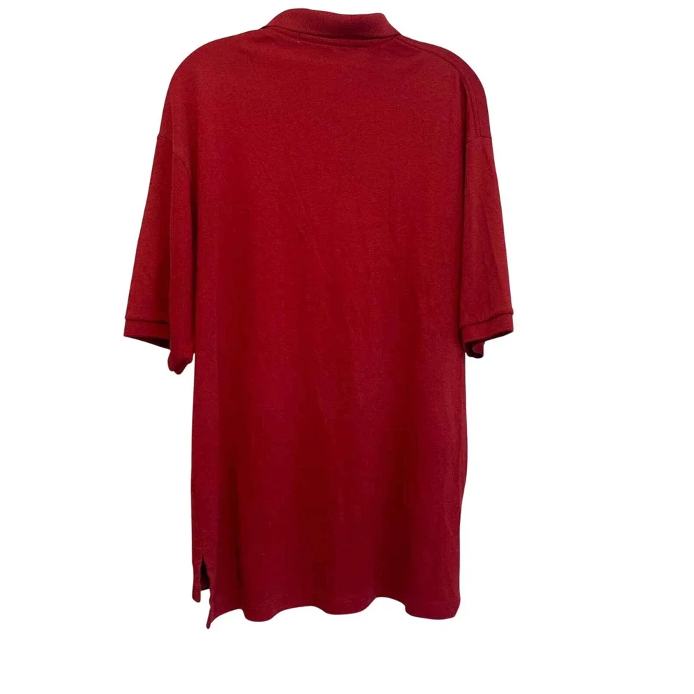 Polo Ralph Lauren Mens Red Short Sleeve Pique Polo Shirt Made in‎ USA Size L